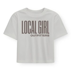 LG Graphic Cropped Tee - Silver