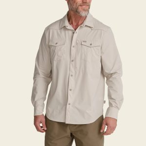 Emerger Tech Long Sleeve Button Down - Chalk