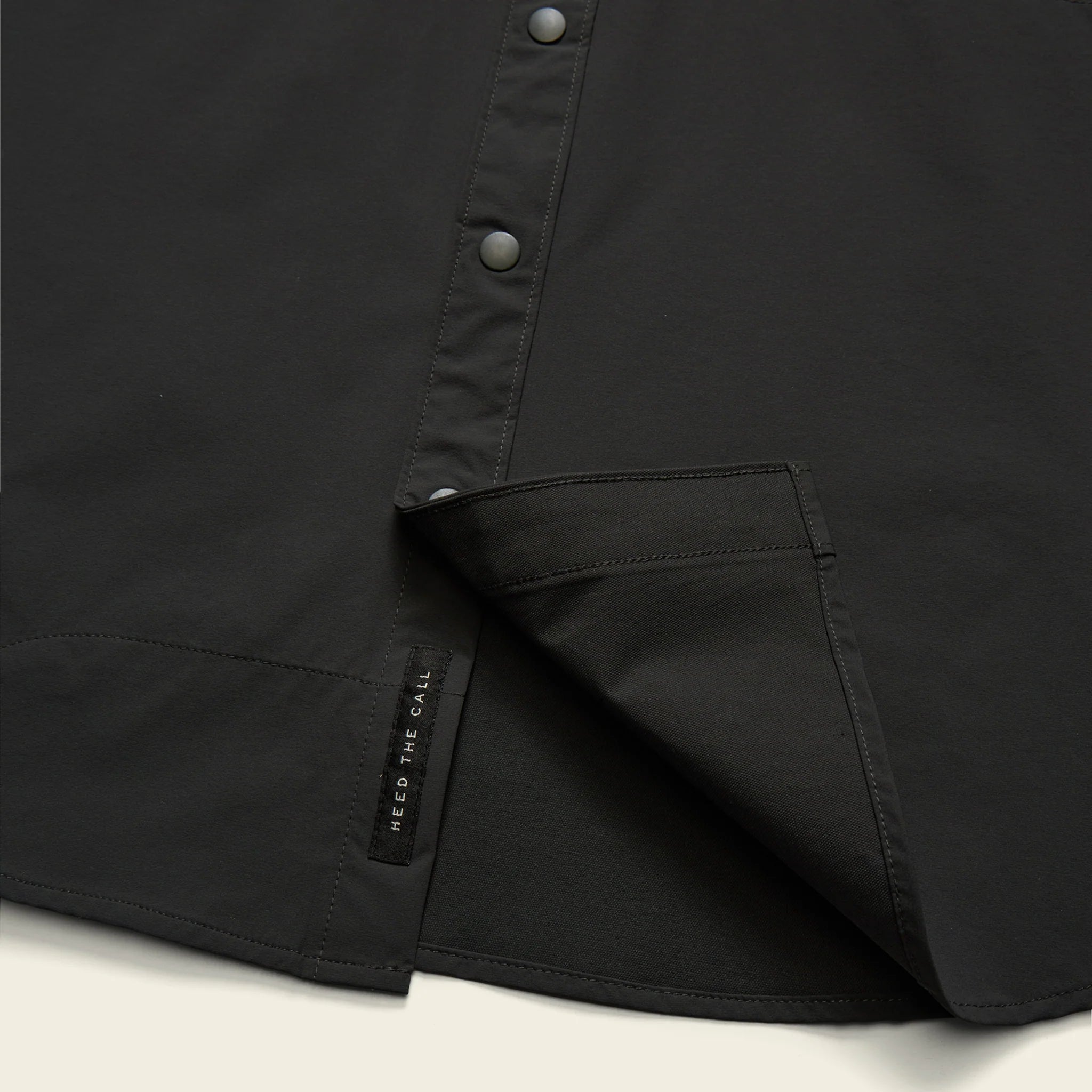 Emerger Tech SS Button Up Shirt - Antique Black - Image 5