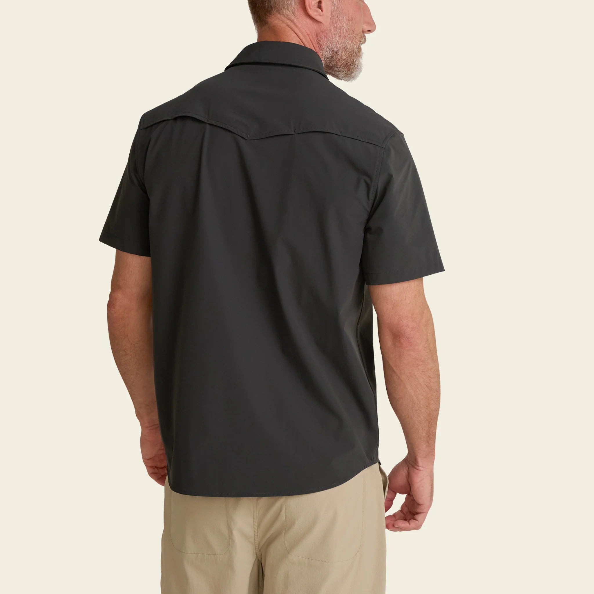 Emerger Tech SS Button Up Shirt - Antique Black - Image 3