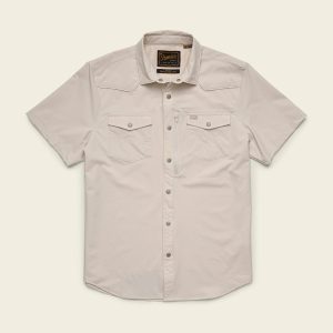 Emerger Tech SS Button Up Shirt - Chalk
