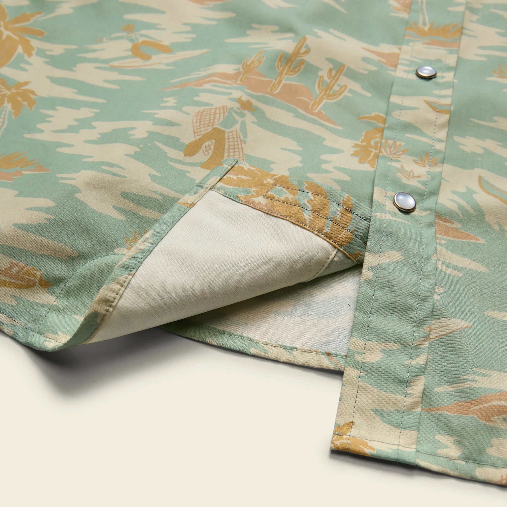 H Bar B Snapshirt - Dreamland - Seafoam - Image 3