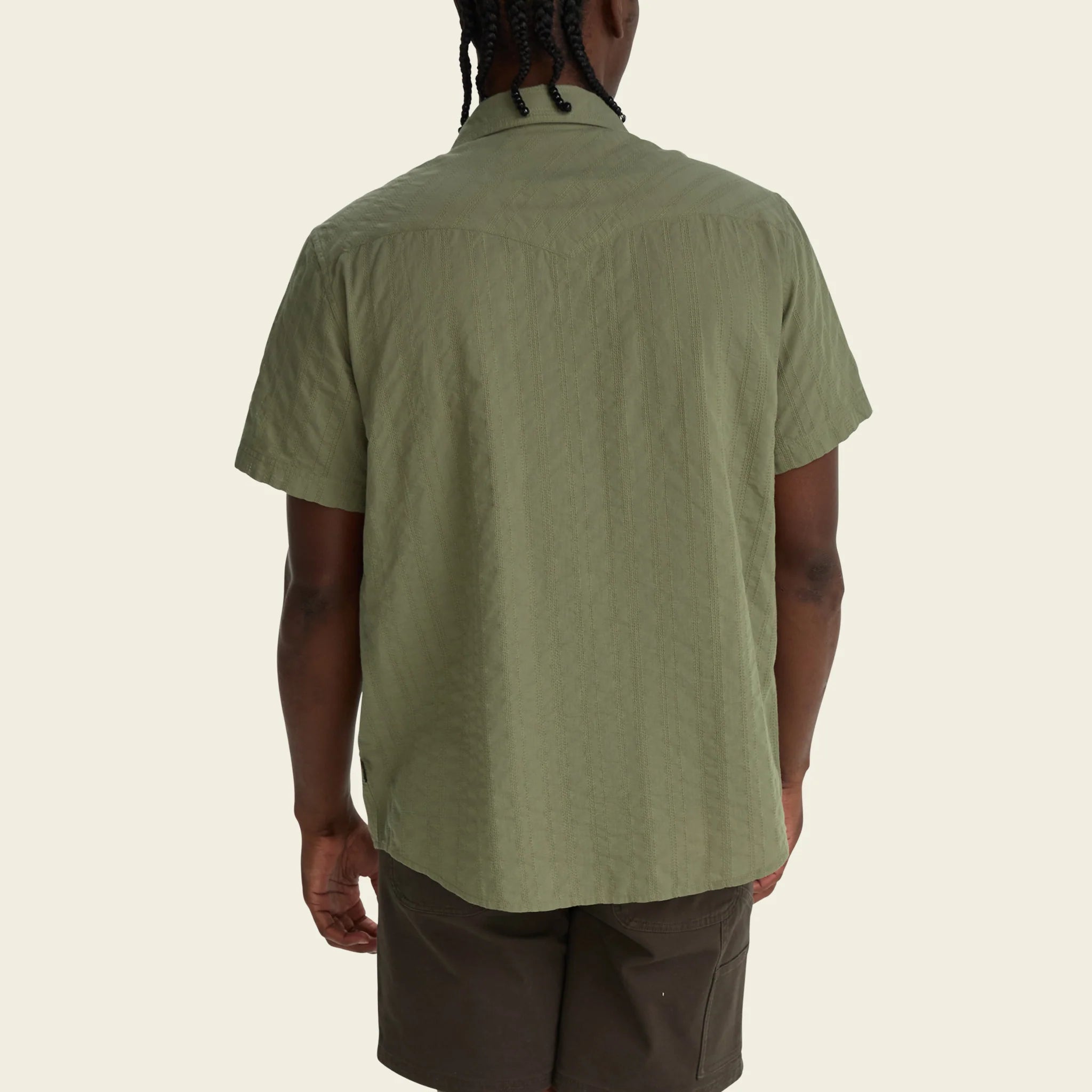 H Bar B Snapshirt - Eyelet Stripe - Cadet - Image 6