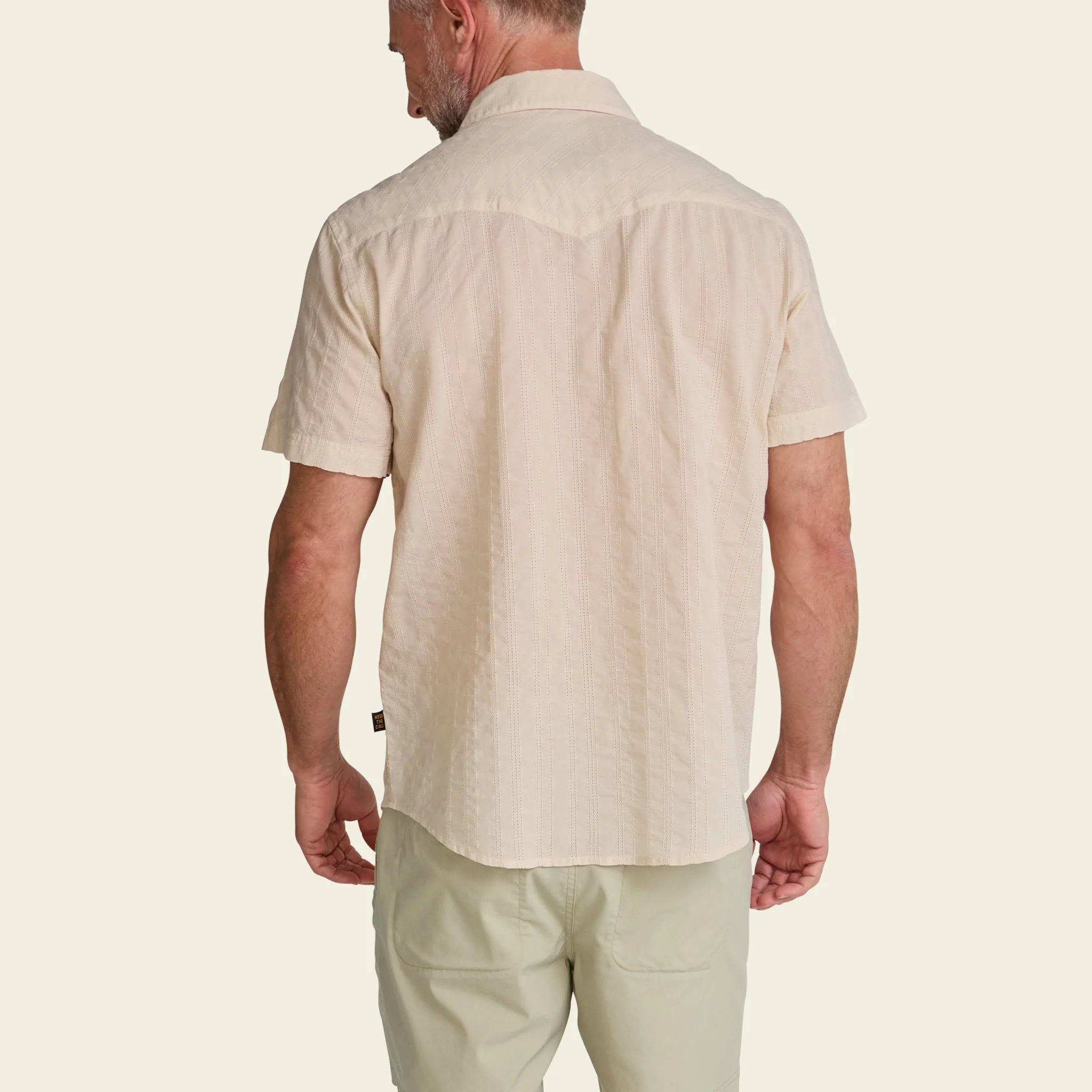 H Bar B Snapshirt - Eyelet Stripe - Off White - Image 6