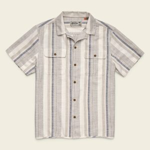 Shores Club Shirt - Old Bill Stripe - Limestone