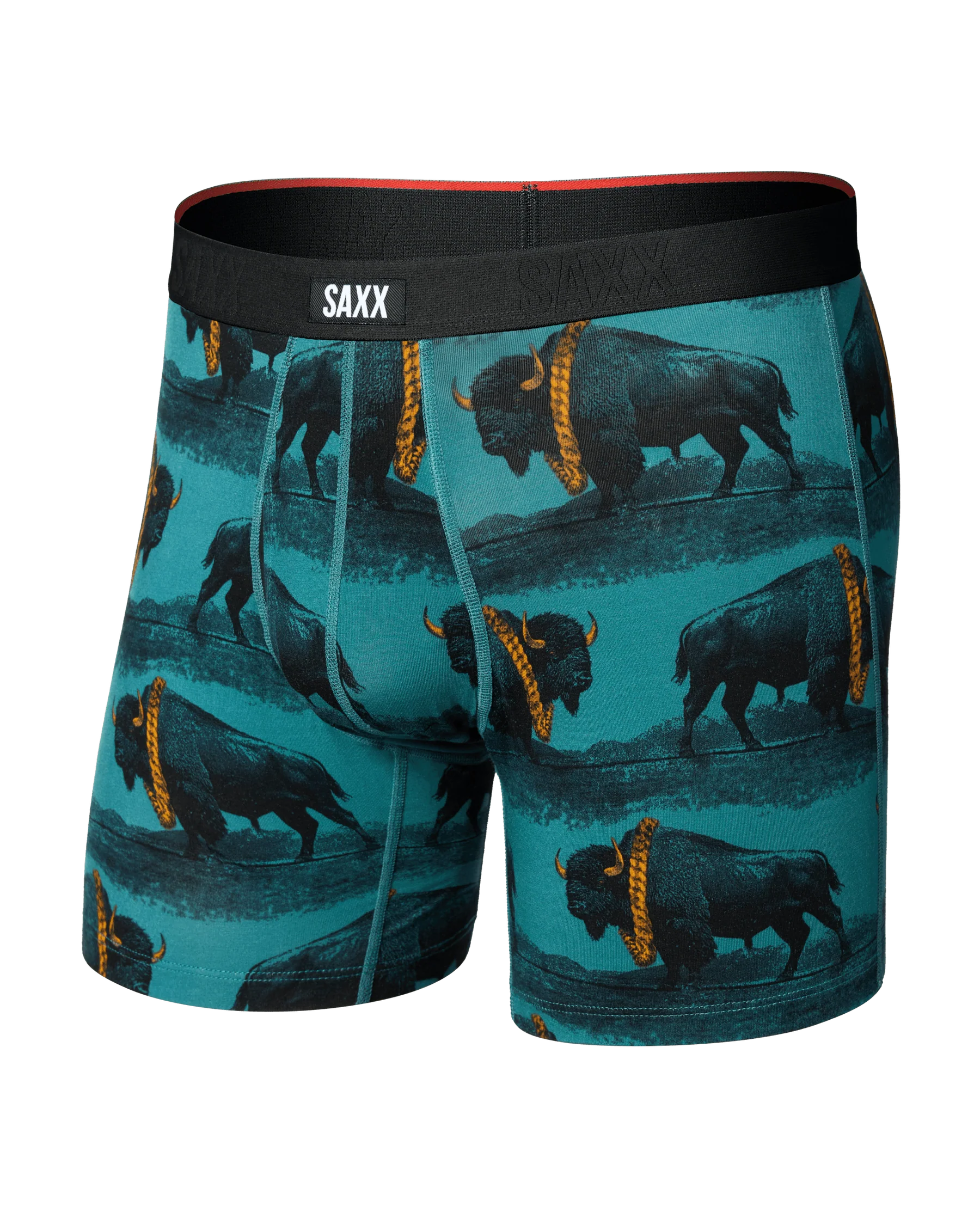 Vibe Xtra Soft Comfort Everyday Boxer Brief 6" - Bison Bling