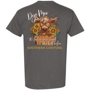 Deja Moo Tee - Charcoal