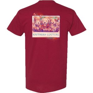Classic Fall Puppies - Cardinal Red