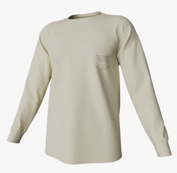 Youth Greyton Detail Long Sleeve Pocket Tee - Image 2