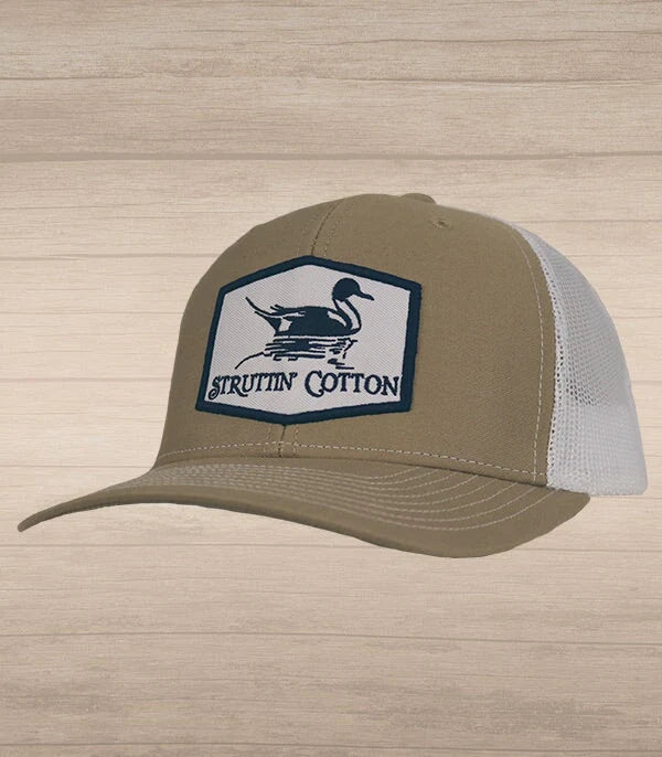 Pintail Patch Snap Back - Khaki/White