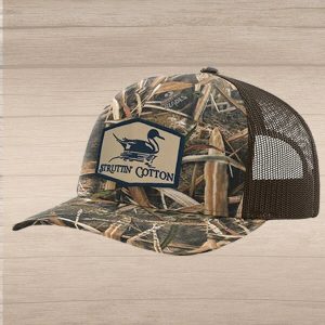 Pintail Patch Snap Back Trucker - Mossy Oak Blades/Brown