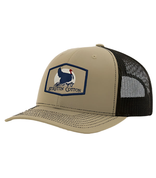 Turkey Sunrise Patch Hat - Khaki/Brown