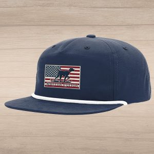 Freedom Pointer Patch Rope Hat - Navy