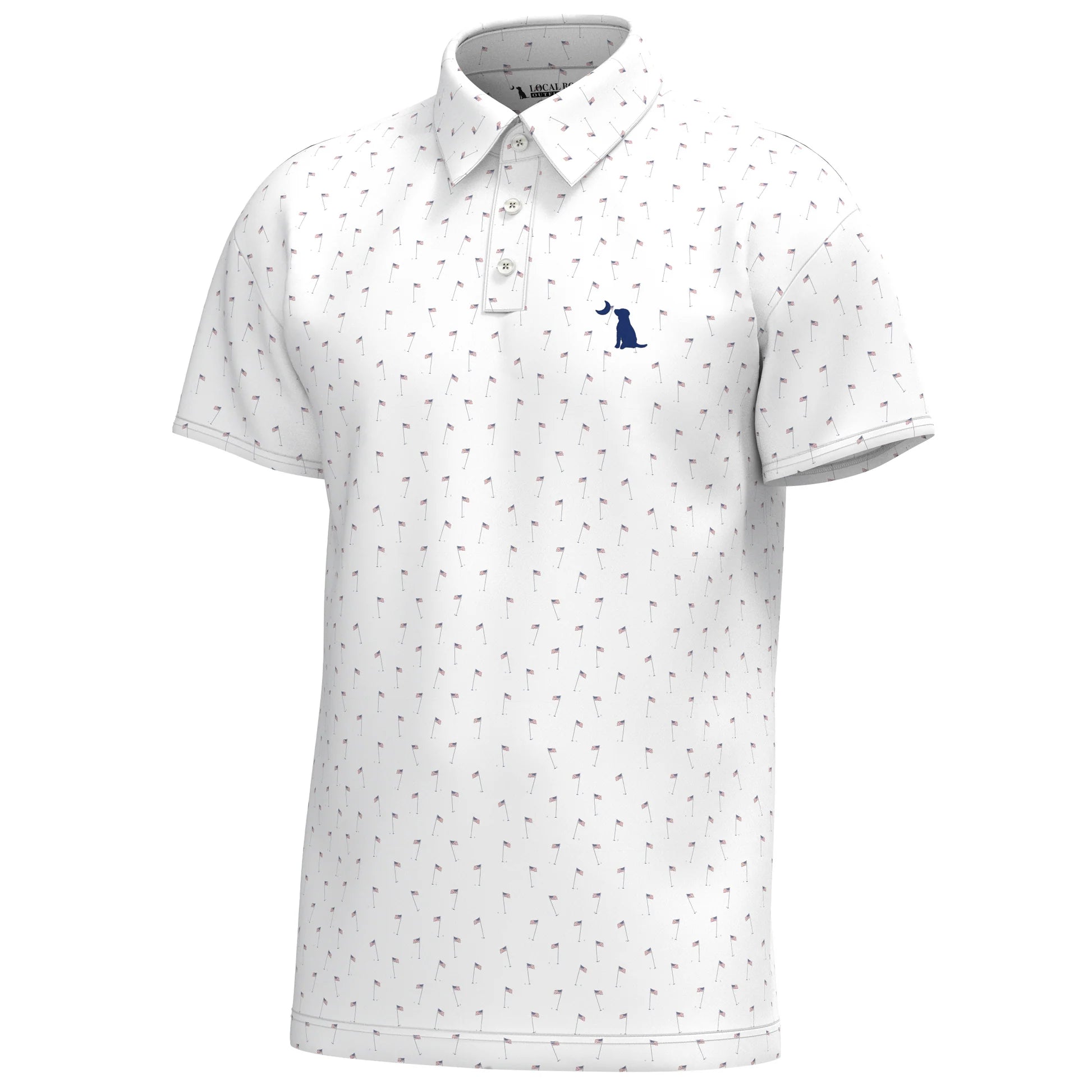 Dirty Myrtle Polo - USA 19th Hole - Red, White & Blue