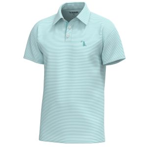 Youth Palms Polo - Aqua & White