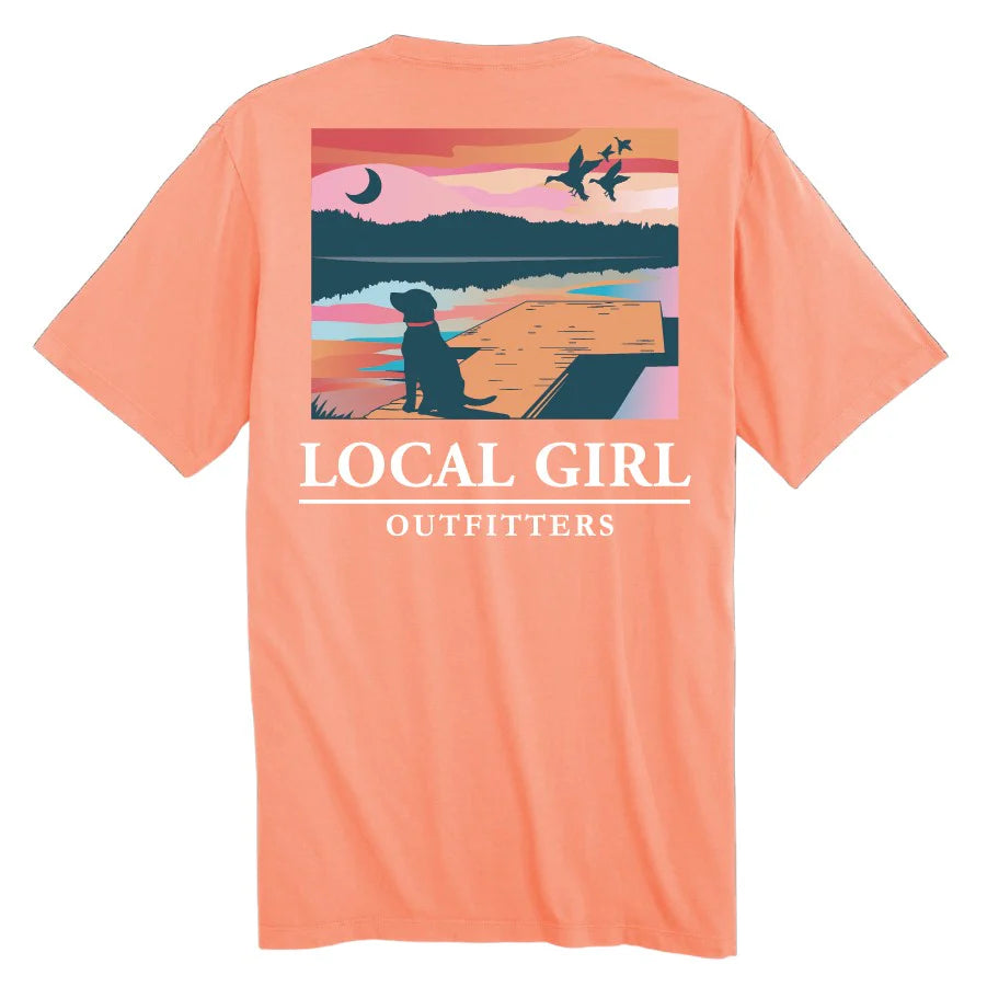 LG Youth Lab on Dock T-Shirt - Neon Canteloupe