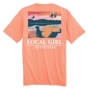 LG Lab on Dock SS Tee - Neon Cantaloupe