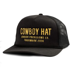 Cowboy Hat- Black and Gold