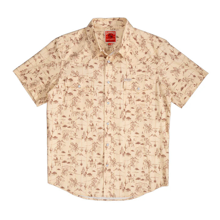 Serape Pearl Snap S/S Shirt - Desert Rodeo