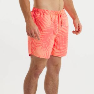 Pier Lined Trunks - Palms - Coral