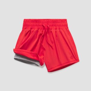Women's Lined Hybrid Shorts - Rio Red