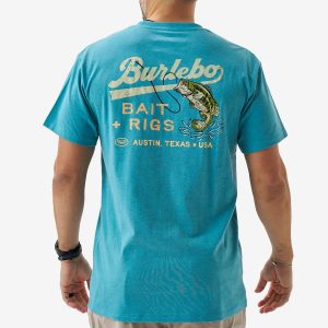SS Tee - Bait and Rigs - Cyan