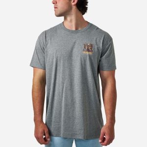 Short Sleeve Tee - Camo Duck Dogs - Dark Heather Grey
