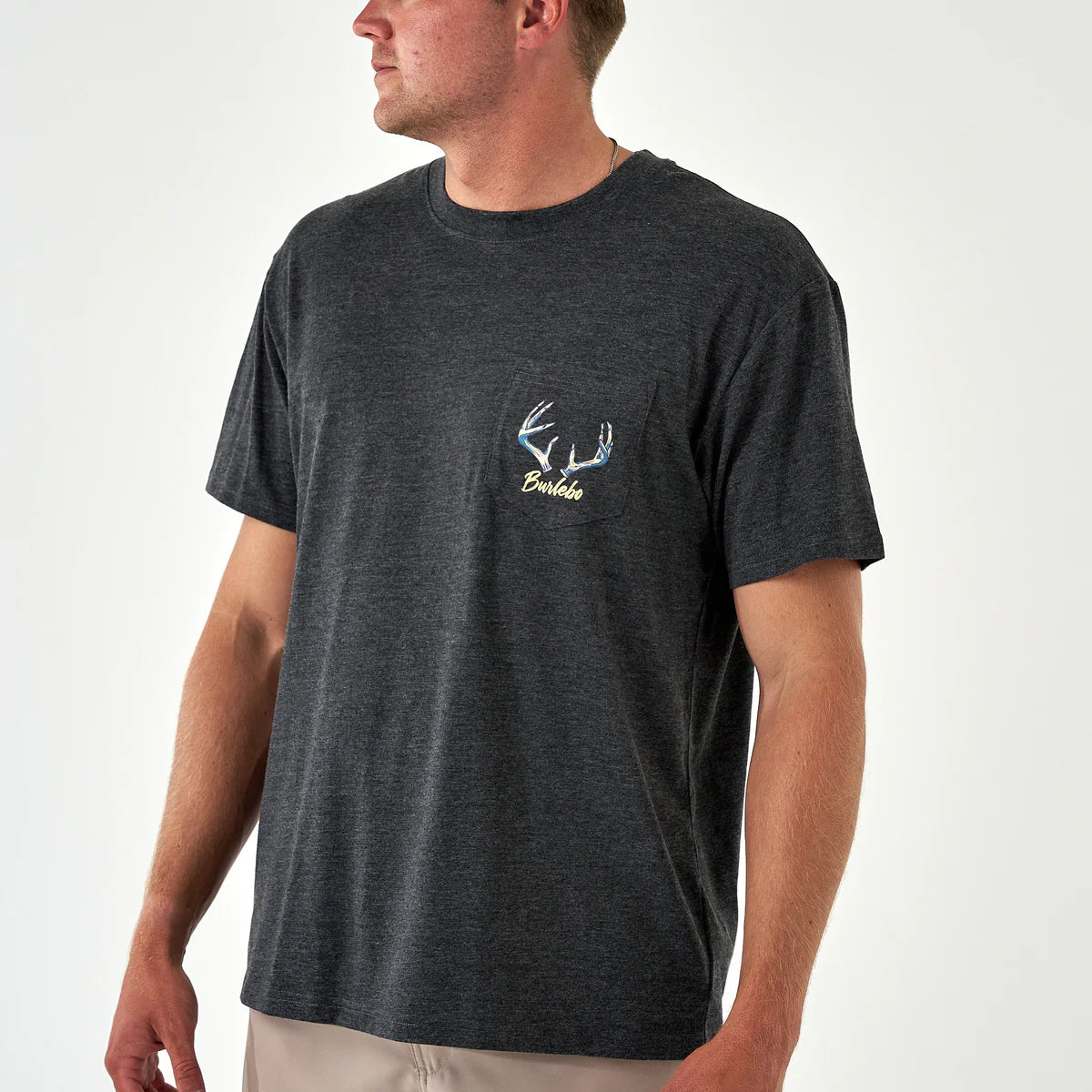 Youth Short Sleeve Tee - Whitetail Season - Heather Black - Image 2