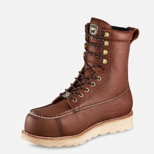 Men's 8-inch Waterproof Leather Safety Toe Boot
