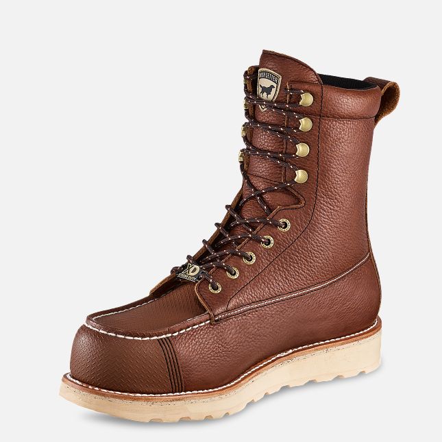 Men's 8-inch Waterproof Leather Safety Toe Boot