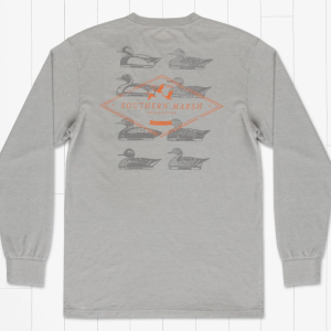 LS SEAWASH™ Tee - Decoy Stamp Light Gray
