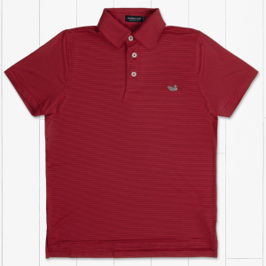 Youth Bermuda Performance Polo Crimson/Maroon