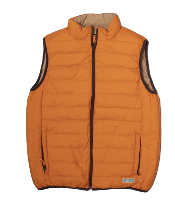 Youth Field Series Reversible Down Vest Pumpkin Tan - Image 2