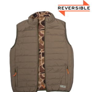 Youth Field Series Reversible Down Vest Olive