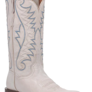 Ladies Sugar White Square Toe Boots