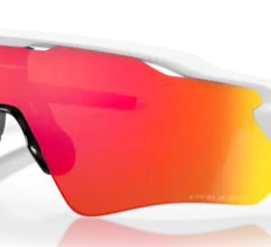 Radar EV Path Polished White w/ Prizm Ruby