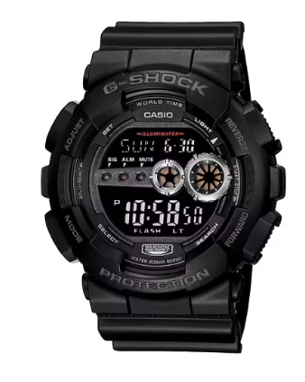 G-SHOCK Digital XL Black Watch GD100-1B