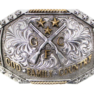 God. Family. Country. Buckle