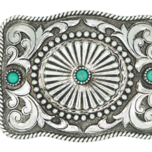 Concho with Turquoise Accents Buckle