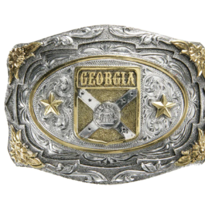 Georgia — Framed Flower Corner Scallop Buckle