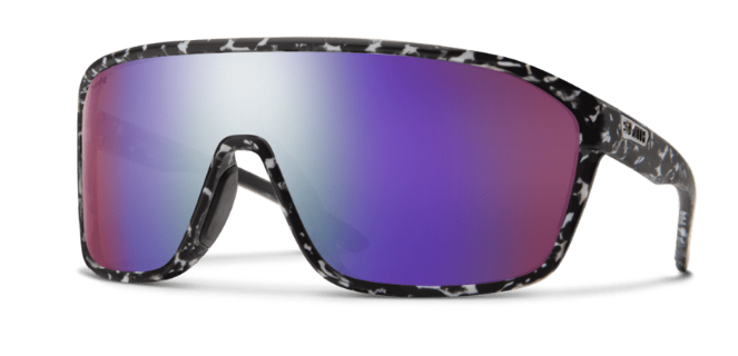Boomtown Matte Black Marble ChromaPop Polarized Violet Mirror