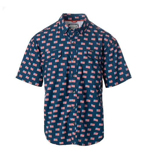 Toddler American Flag Button Down