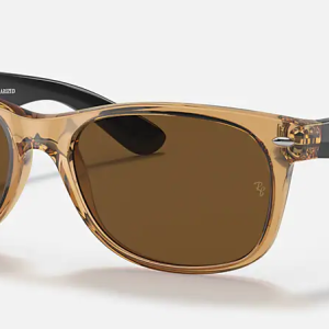 New Wayfarer Polished Honey Brown Polarized B-15 Lense