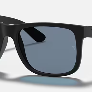 Justin Rubber Black Dark Blue Lense