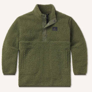 Youth Carbondale Fleece Pullover - Dark Olive
