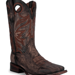 Brown/Orange Wide Square Toe