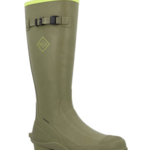 Harvester Tall Rubber Boot - Olive/Lime