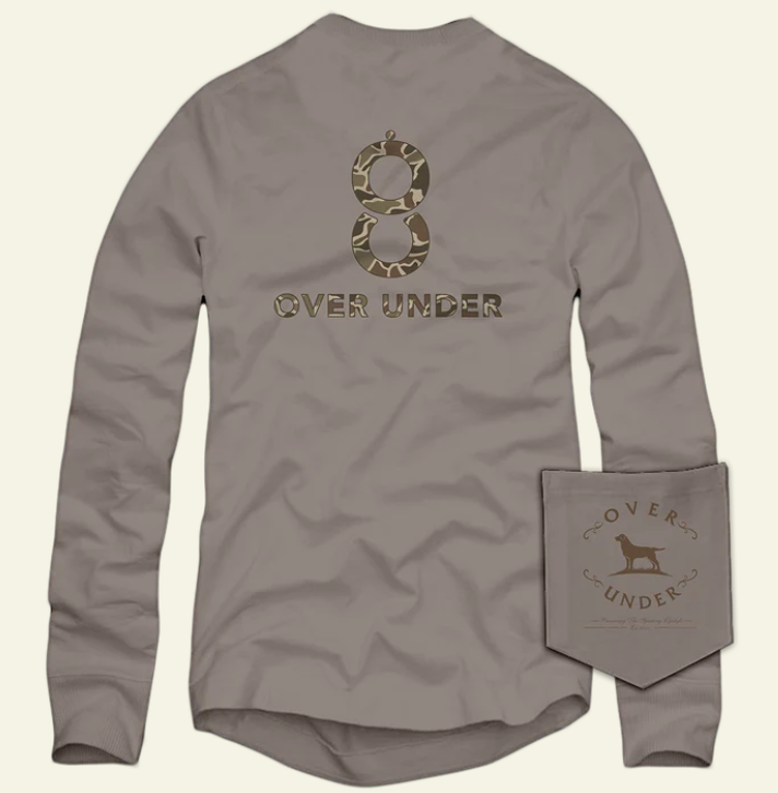 Double Barrel Camo L/S Tee - Driftwood