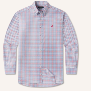 Odessa Performance Dress Shirt - Navy/Red