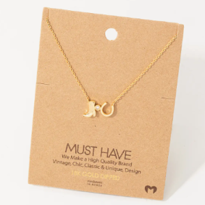 Western Cowboy Boots Horseshoe Charm Necklace - Gold